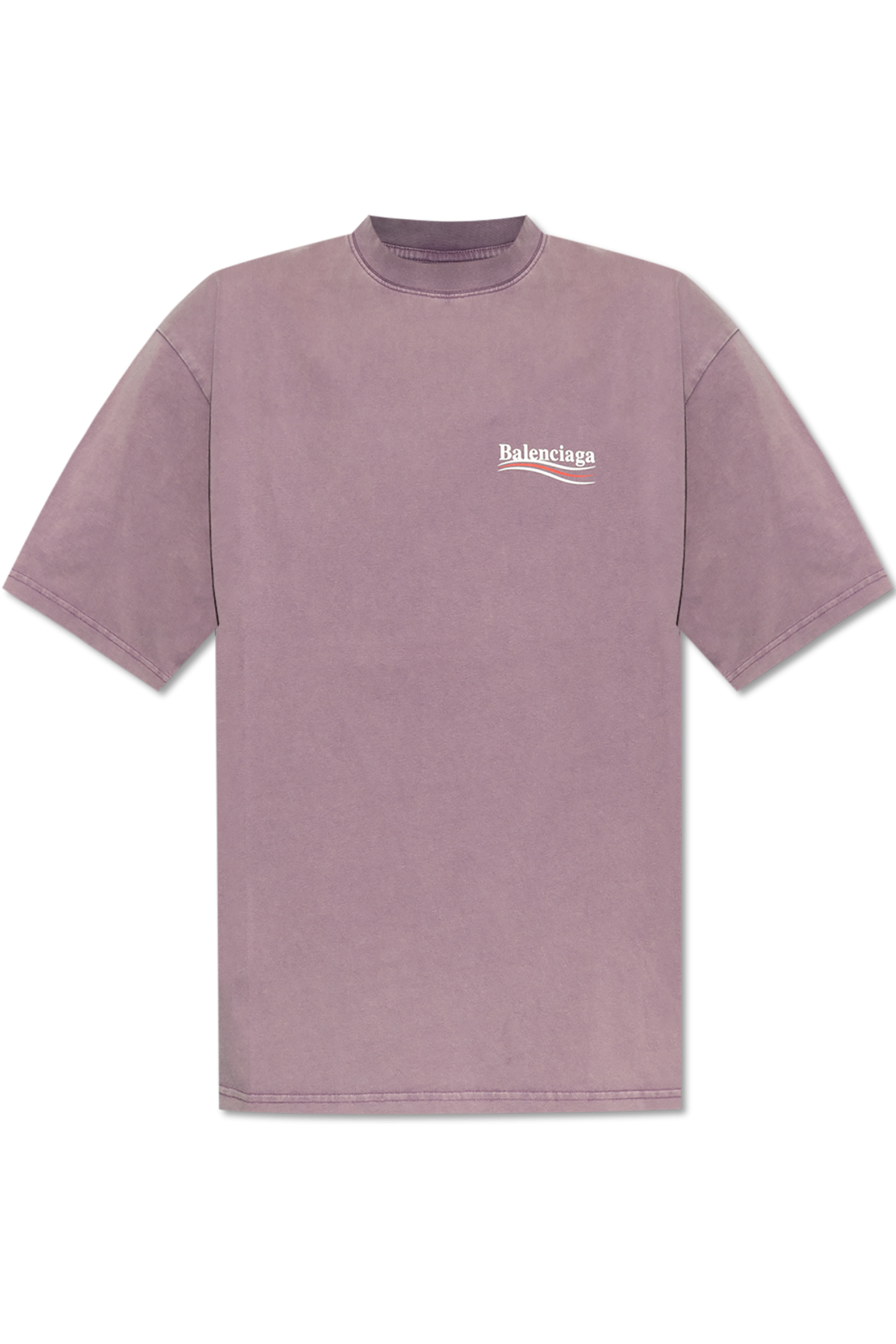 Purple T shirt with logo Balenciaga Vitkac Canada